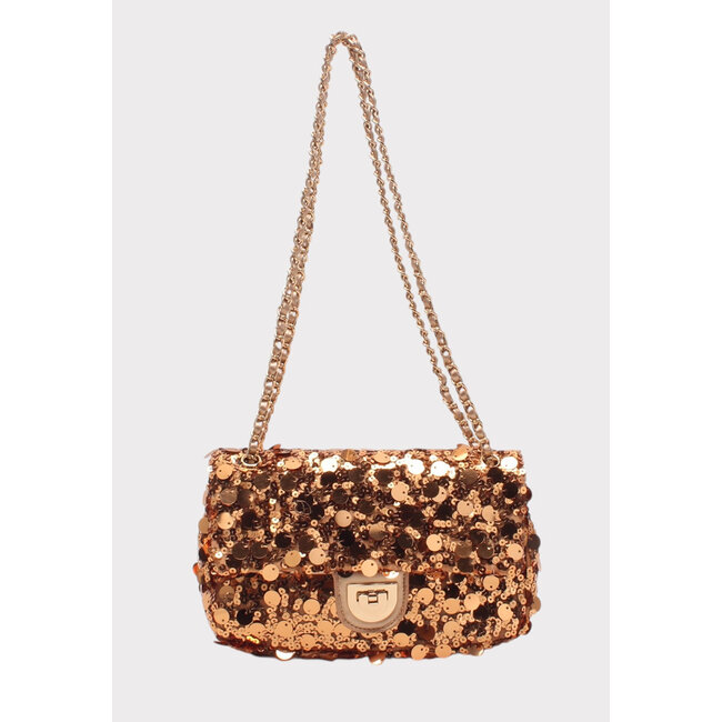 Goldene Tasche mit Pailletten