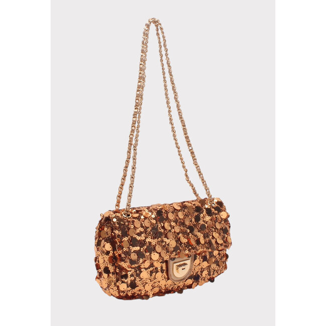 Goldene Tasche mit Pailletten