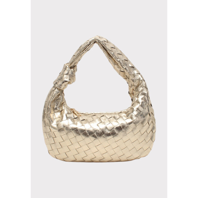 Geflochtene Handtasche mit kurzem Henkel