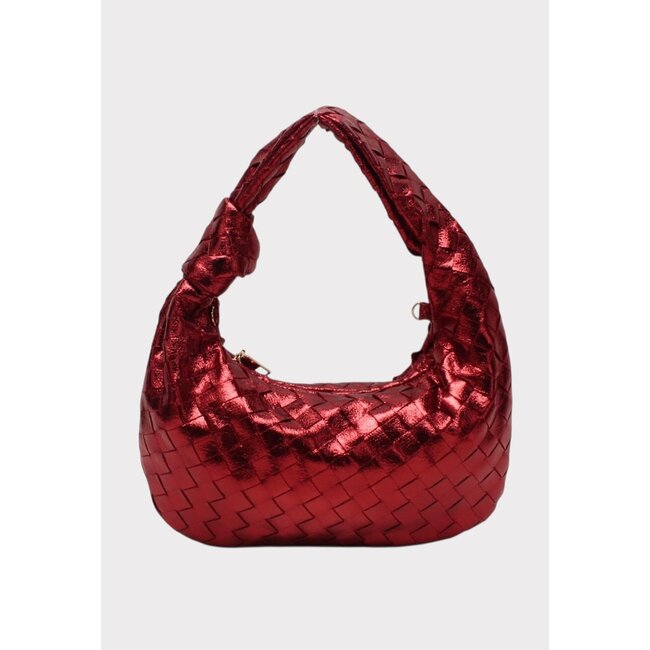 Geflochtene Handtasche mit kurzem Henkel