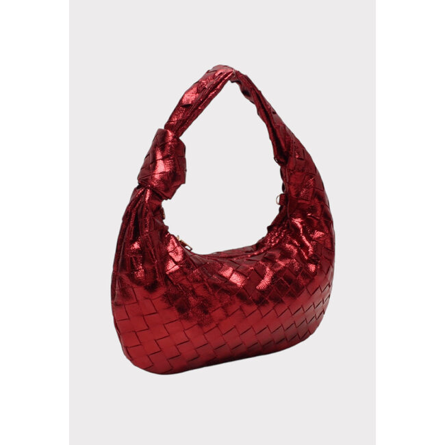 Geflochtene Handtasche mit kurzem Henkel