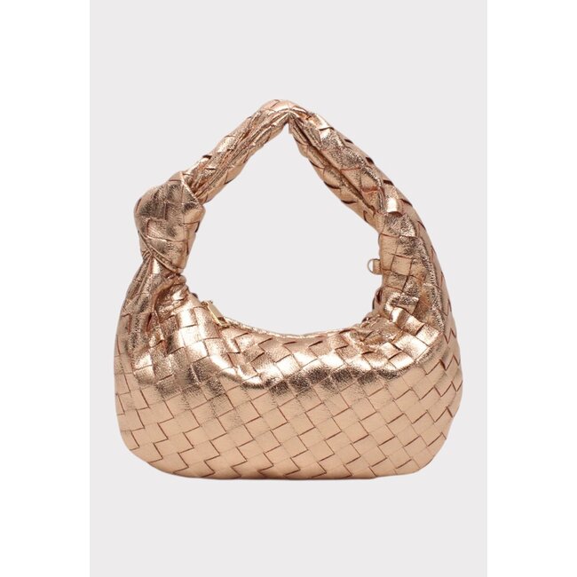 Geflochtene Handtasche mit kurzem Henkel