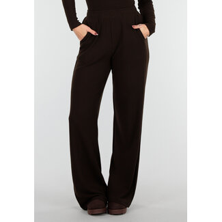 Braune Stretch-Fleecehose