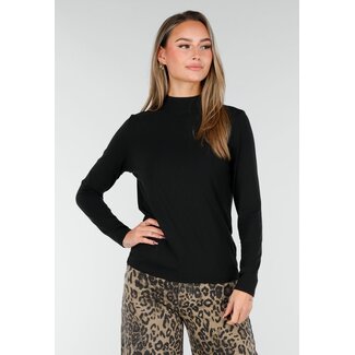 Schwarzes Stretch-Oberteil