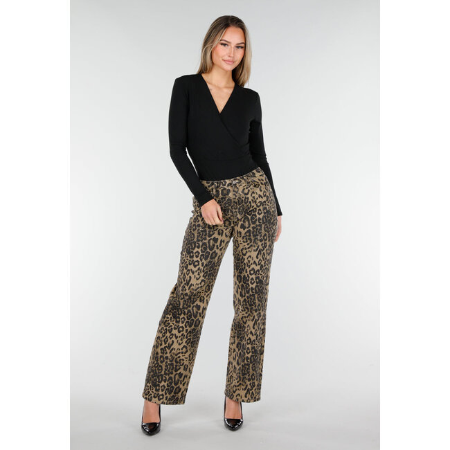 Schwarzer, weicher Stretch-Body mit langen Ärmeln und Überwurf