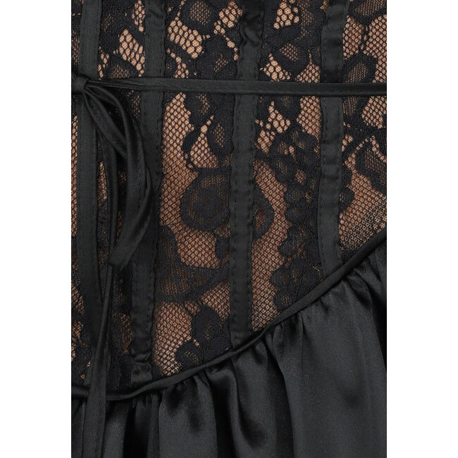 Ballonkleid mit Spitzenbody