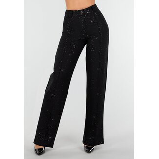 Tall Schwarze Hose mit Glitzer