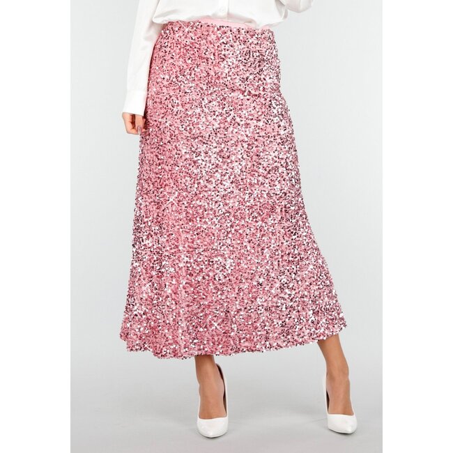 Rosa Pailletten-Midirock