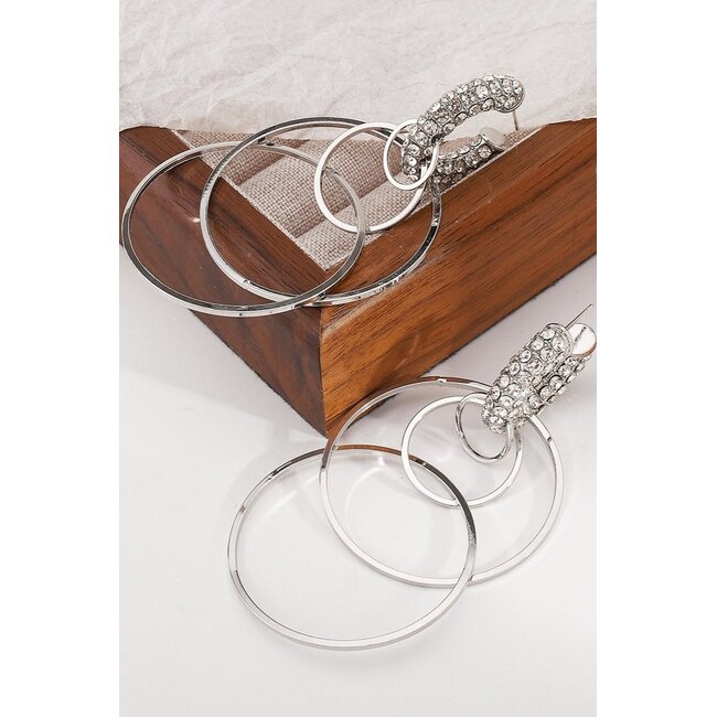 Ohrringe mit Strass-Detail