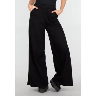 Schwarze Stretch-Lounge-Hose
