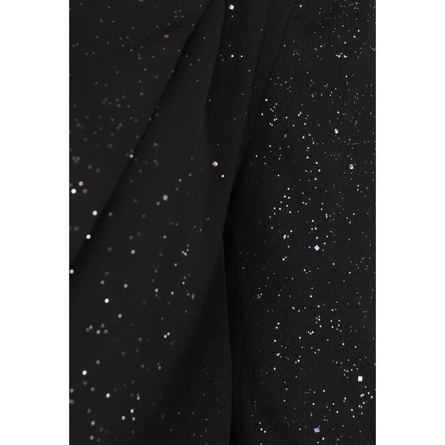 Schwarzer Skort mit Glitzer und Twist-Detail