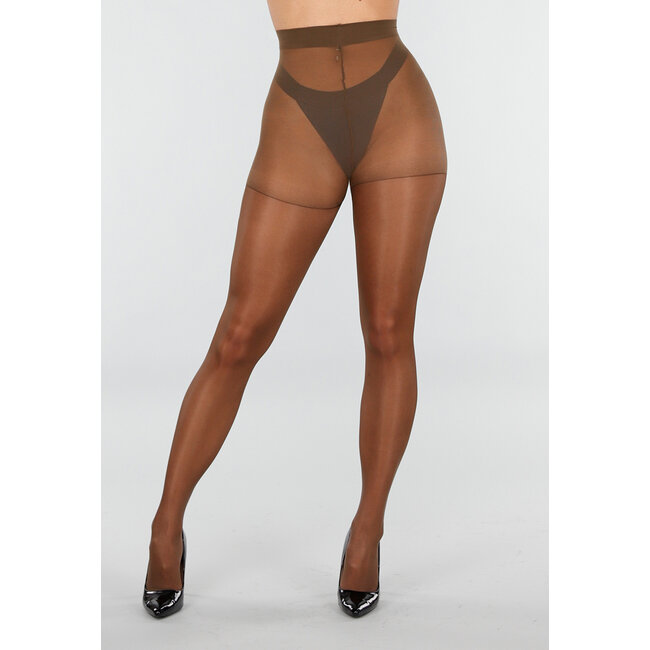 Braune High Waist Strumpfhose 20 Denier