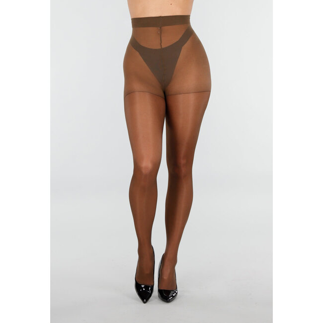Braune Ultra High Waist Strumpfhose 20 Denier