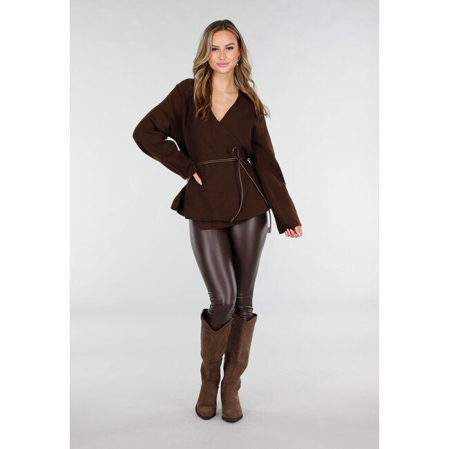 Braune Wildleder-Westernstiefel