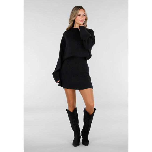 Schwarze Wildleder-Cowboystiefel mit Glitzer