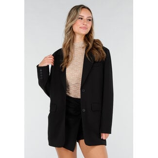 Schwarzer Oversized-Blazer