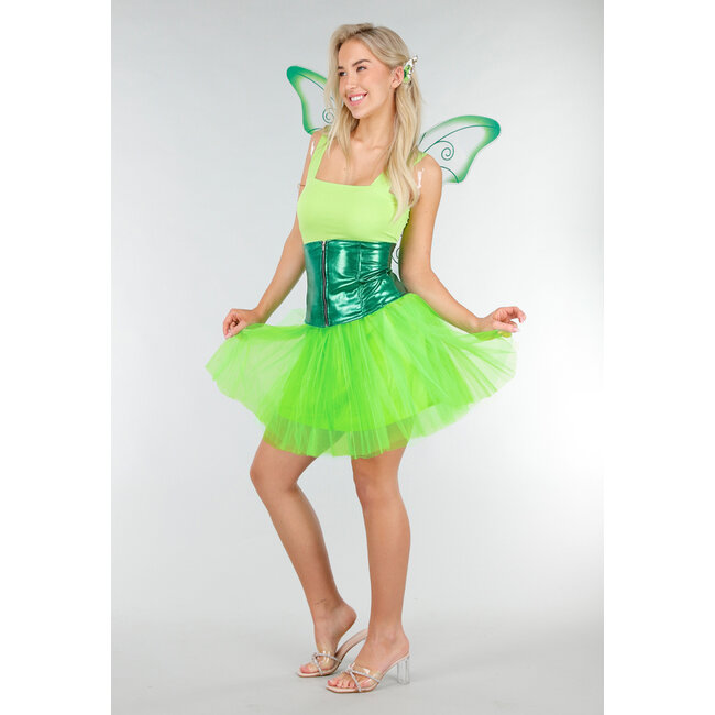 Neongrüner Tüllrock