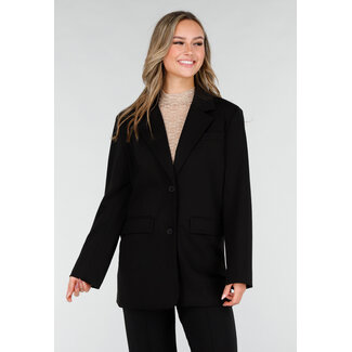 Schwarzer Oversized-Blazer