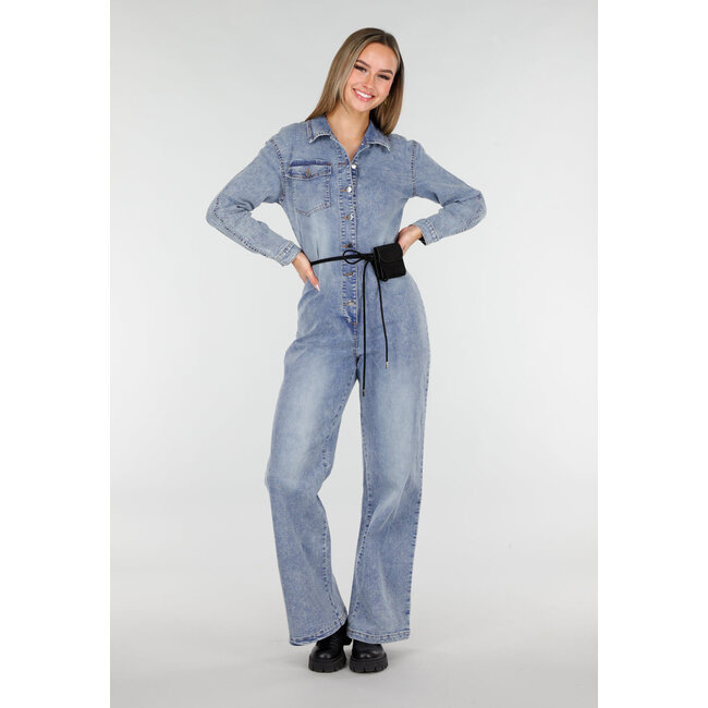 Übergroßer Baggy-Jeansanzug