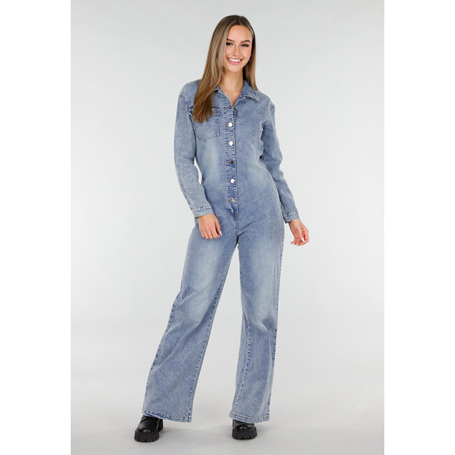 Übergroßer Baggy-Jeansanzug