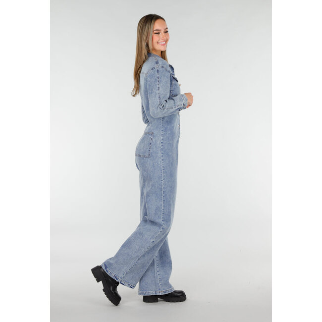 Übergroßer Baggy-Jeansanzug