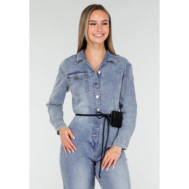 Suède Look Gürtel mit Mini-Tasche