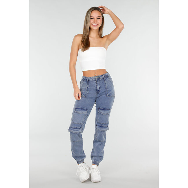 Weißes Bandeau-Crop-Top mit Polstern