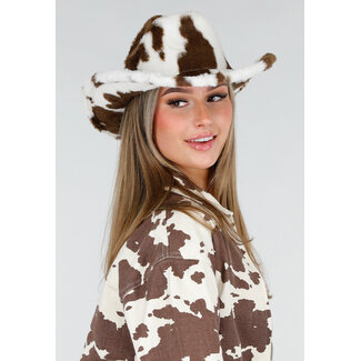 Cowboyhut mit Kuhmuster