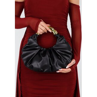 Handtasche mit goldenem Griff