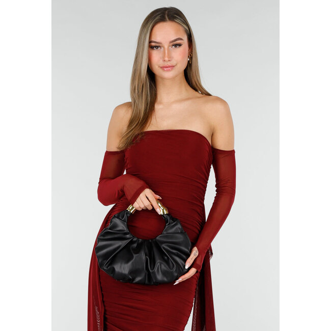 Handtasche mit goldenem Griff