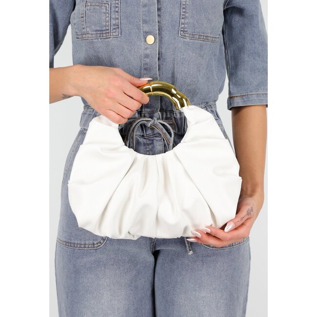 Handtasche mit goldenem Griff