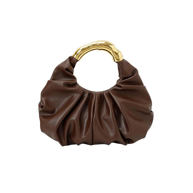 Handtasche mit goldenem Griff