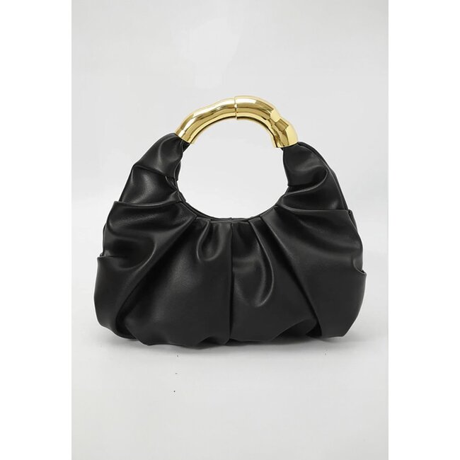 Handtasche mit goldenem Griff