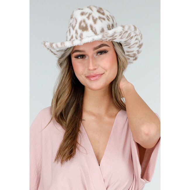 Cowboyhut mit rosa Leopardenmuster