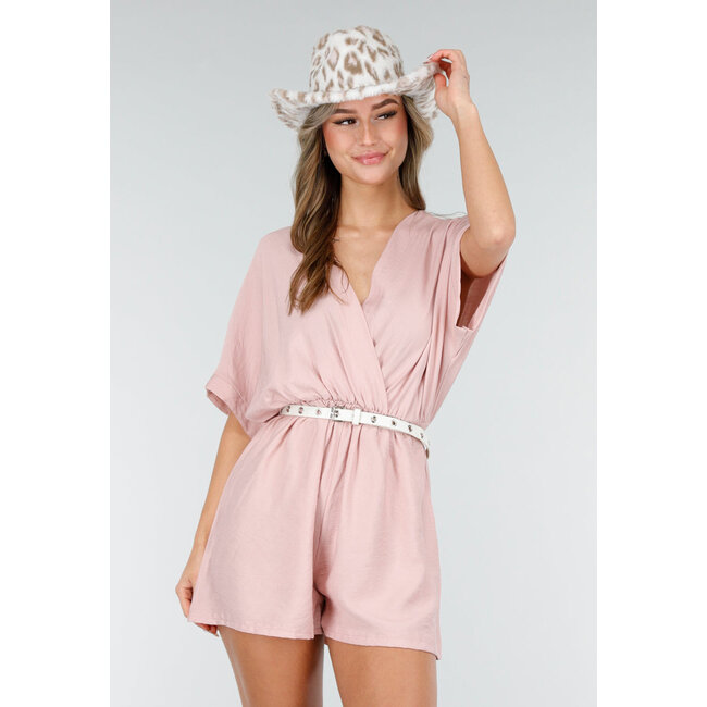 Cowboyhut mit rosa Leopardenmuster aus Kunstfell