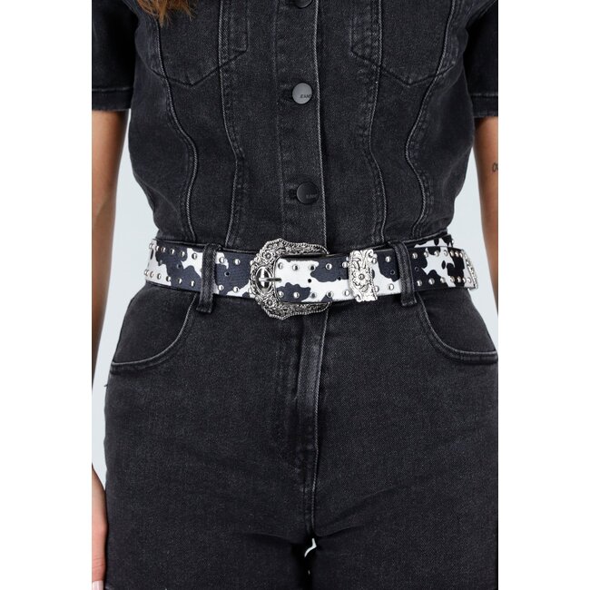 Schwarzer Kuhflecken-Gürtel