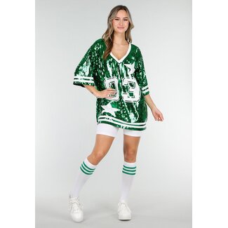 Grüne Pailletten Jersey