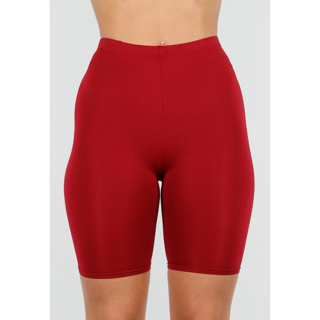 Bordeaux High Waist Short Legging
