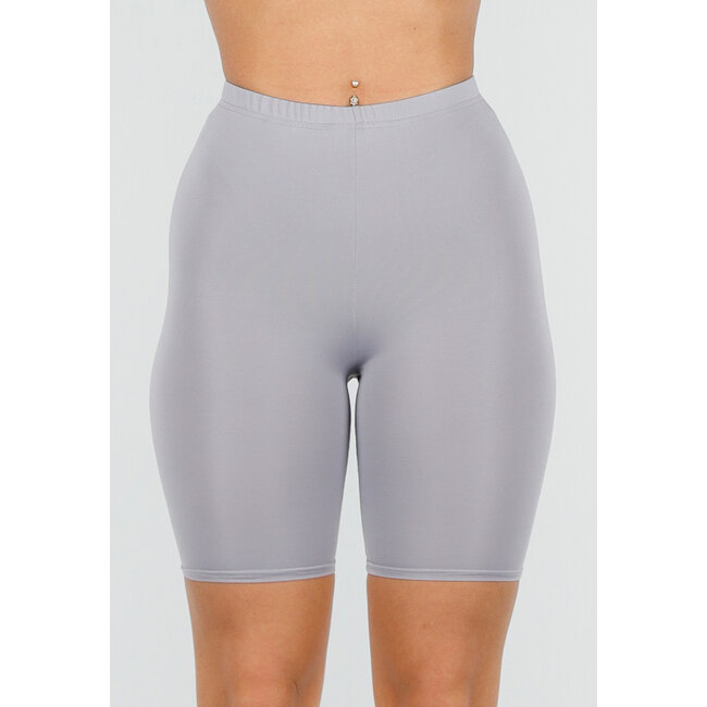Graue High Waist Short Leggings