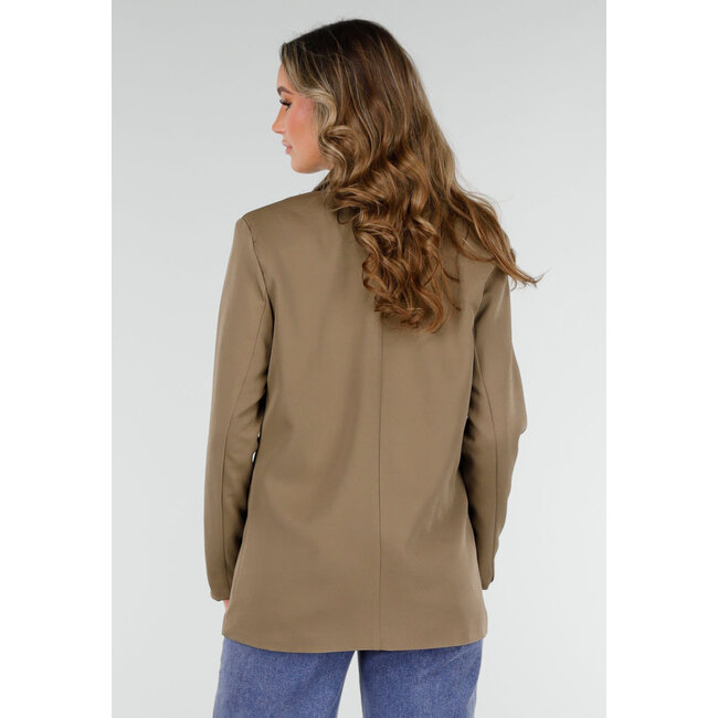 Doppelknopf-Blazer in Khaki