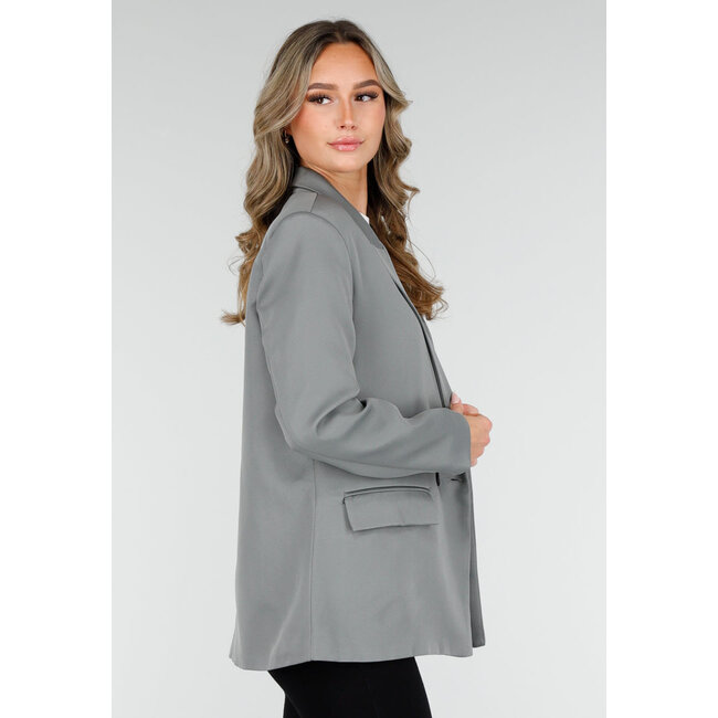 Doppelknopf-Blazer Grau