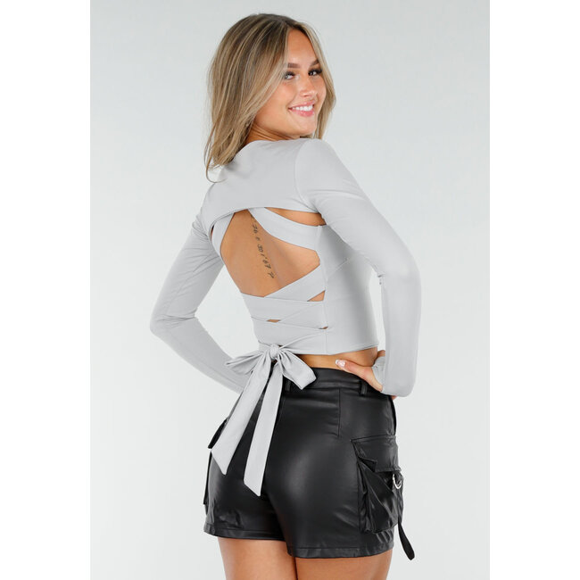 Hellgrauer Sportlicher Stretch Bolero