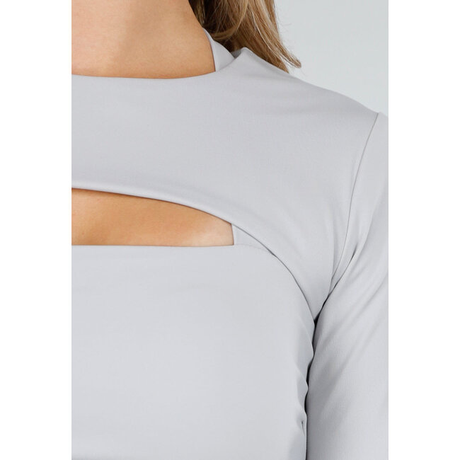 Hellgrauer Sportlicher Stretch Bolero