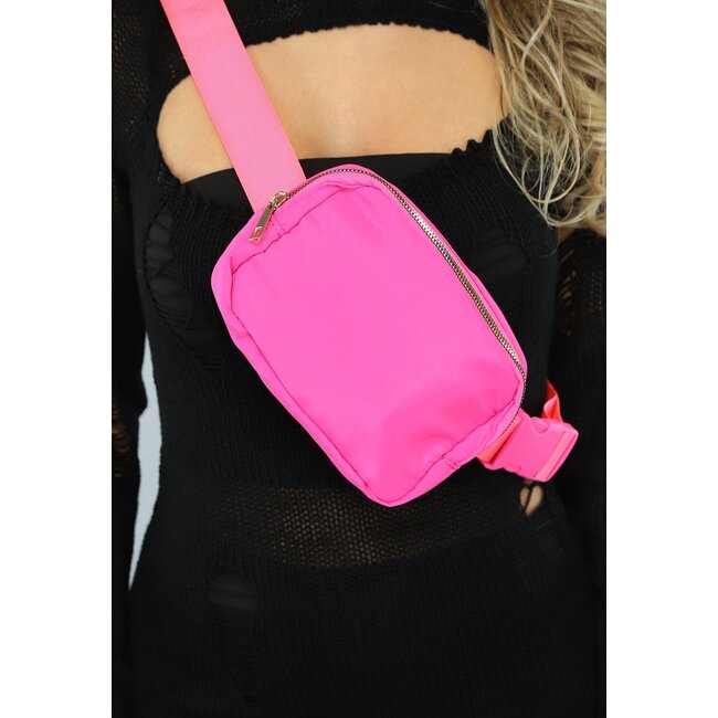 Festival-Tasche in Neon-Pink