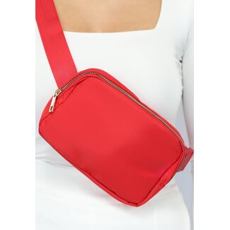 Rote Gürteltasche