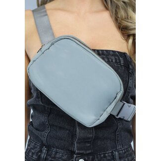 Graue verstellbare Gürteltasche