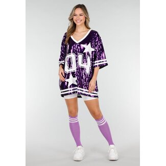 Lila Pailletten Jersey