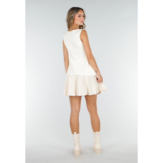 Beigefarbene Chelsea Boots mit gewebten Details und klobiger Sohle