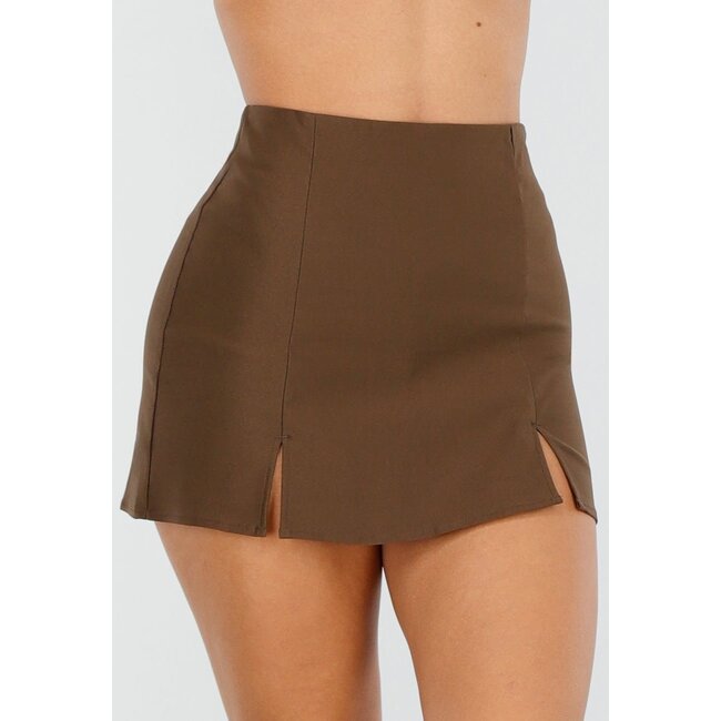 Skort Braun mit Stretch