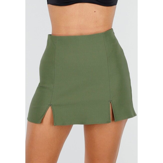 Skort Grün mit Stretch